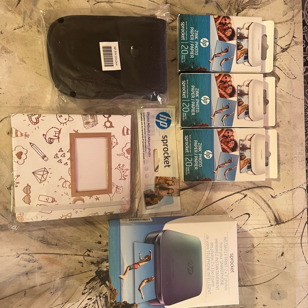 HP Sprocket Photo Printer Bundle